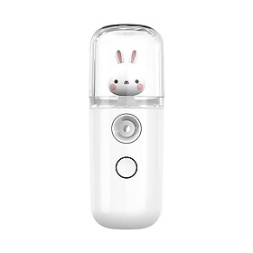 Máy Phun Sương Xông Hơi Mặt NaNo Mini Cầm Tay Hỗ Trợ Dưỡng Da Cấp Nước Tối Đa - Loại xịn kèm cáp sạc Duashop