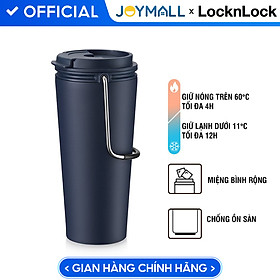 Mua Bình giữ nhiệt Lock&Lock Bucket Tumbler Nắp bật không ống hút - Màu xanh navy LHC4269NVY 540ml - Hàng chính hãng thép không gỉ quai xách tiện lợi - JoyMall