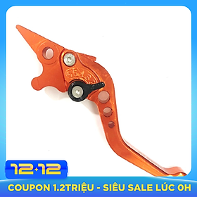 Tay thắng đĩa chỉnh 6 số dành cho xe máy (cam)