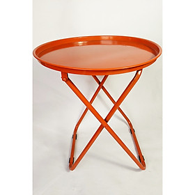 Bàn tròn xếp gọn cao 52 cm, cho quán cà phe, trà sữa, trà chanh