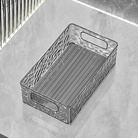 Mua Khay nhựa trong suốt đựng đồ đa năng xếp chồng hoạ tiết gợn sóng 26.2x15.4x7cm