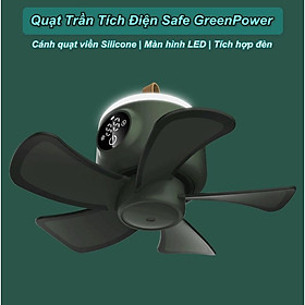 Mua Quạt Trần Tích Điện Safe GreenPower (kèm remote) - Home and Garden