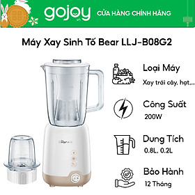 Máy xay sinh tố Bear LLJ-B08G2 - Hàng Chính Hãng