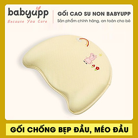 Gối cao su non cho bé cao cấp. Gối Memory Foam chống méo đầu - bẹp đầu - nghẹo cổ em bé. Tặng kẻm vỏ gối dự phòng thay thế.