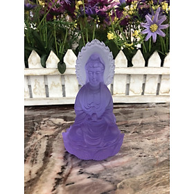 Mua Tượng Phật Bà Quan Âm 2 mặt đá lưu ly trang trí xe ôtô xe hơi  bàn làm việc - Cao 10cm