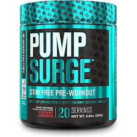 Pre-Workout không caffeine PUMPSURGE STIM thương hiệu "JACKED Factory" : Made in USA