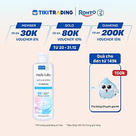 Nước tẩy trang sạch sâu dưỡng ẩm Hada Labo Micellar Water Hydrating 240ml