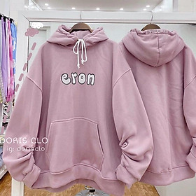 Áo Hoodie Nỉ Ngoại Dày Dặn Không Xù Lông_Phom Rộng Dơi Tay Phồng_Unisex Nam Nữ Ok