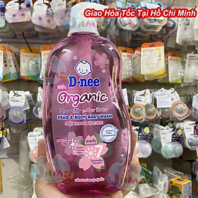 Dung Dịch Tắm Gội Toàn Thân Cho Bé Dưới 3 Tuổi D-nee - Chai 800ml (Hồng)