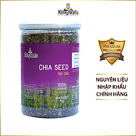 Hạt Chia Hữu Cơ KingNuts 450g, 350g - 100% Organic - Nhập Khẩu Mỹ - Hỗ Trợ Giảm Cân, Bổ Sung Dưỡng Chất, Hàng Chất Lượng, Không Lẫn Hạt Lép