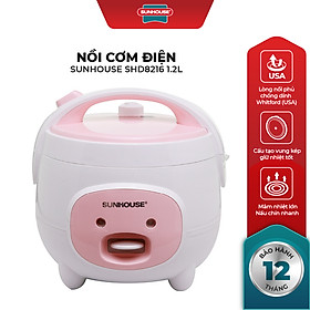 Nồi Cơm Điện Nắp Gài Sunhouse SHD8217W (1.2L) - Hàng chính hãng