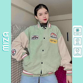 Áo bomber nữ nam unisex nhung khoác gió jacket cúc bấm form rộng local brand ulzzang phong cách hàn quốc đep DEEP END