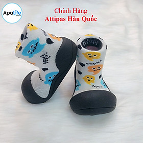 Attipas Halloween - White/ AT010 - Giày tập đi cho bé trai /bé gái từ 3 - 24 tháng nhập Hàn Quốc: đế mềm, êm chân & chống trượt