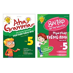 Combo 2 Cuốn Aha Grammar Ngữ Pháp Và Bài Tập Bổ Trợ Tiếng Anh Lớp 5