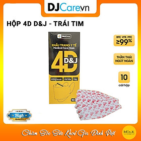 [HỘP -D&J] Khẩu Trang Y Tế Kháng Khuẩn 4D D&J/Tiêu Chuẩn KF94/Hộp 10 Cái/Nhiều Họa Tiết