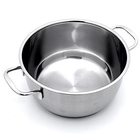 Mua Nồi inox  3 đáy 26cm/28cm nắp kính