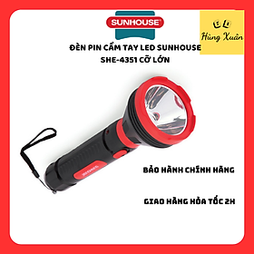 Đèn Pin Cầm Tay LED Sunhouse SHE-4351 Cỡ Lớn - Chính Hãng