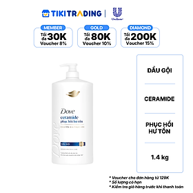 DOVE Dầu Gội CERAMIDE Phục Hồi Hư Tổn 1.4KG
