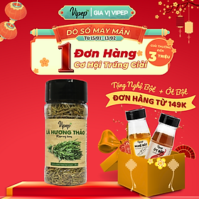 Lá Hương Thảo Vipep, gia vị lá thảo mộc Hũ Nhựa 25g - Gia vị Vipep
