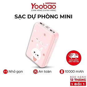 Mua Sạc dự phòng mini 10000mAh YOOBAO P10W Kèm đèn LED - Hàng nhập khẩu