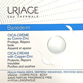 Kem Làm Dịu, Làm Lành Và Phục Hồi Da Tổn Thương Uriage Bariéderm Cica-crème 0.7ml