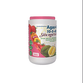 Phân bón lá Agasol 10-5-40 + TE SIÊU NGỌT TRÁI - Lớn trái, bóng trái, tăng độ ngọt trái, tạo củ nhanh, lớn củ
