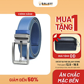 Dây Nịt Thắt Lưng Nam Da Bò Thật Cao Cấp 2 Lớp Galaxy Store GDNN07