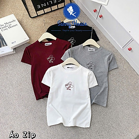 Áo Thun Nữ Cotton Cao Cấp Họa Tiết Mickey Đơn Giản