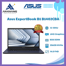 Mua Laptop Asus ExpertBook B1402CBA-EK0725W (I3-1215U/ 8GB DDR4/ 256GB PCIE/ INTEL UHD/ 14INCH FHD/ WIN11 HOME/ BLACK/ 1Y ON-SITE )  - Hàng Chính Hãng - Bảo Hành 12 Tháng