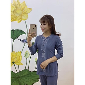 Đồ Lam Đi Chùa # Khoá Lắc Sen # Đồ Bộ Nữ # Quần Áo Nữ