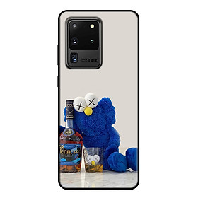 Ốp lưng điện thoại Samsung Galaxy S20 Ultra viền dẻo TPU BST KAWS Sesame Street Mẫu 9