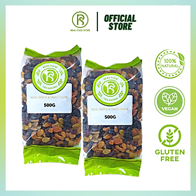 Nho Khô 3 Màu Real Food (Mix Raisin) - 1kg/500g