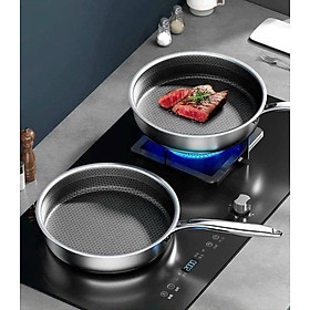 Mua Chảo Inox Vân Tổ Ong 28cm  chảo xào Siêu Bền Chất Liệu Cao Cấp  Phù Hợp Mọi Loại Bếp
