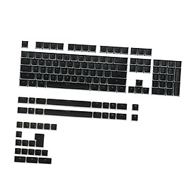 141 Keys Set Custom Black PBT Key Caps Keycaps for  Mechanical Keyboard