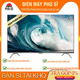 Mua Smart Tivi Coocaa Android 10 4K UHD 55 inch - Model 55S6G PRO SILVER - Hàng chính hãng