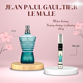 Tinh dầu nước hoa dạng xịt Je.an Pul Gul.ti.er Le Ma.le nam tính, thu hút 10ml (mùi nam)