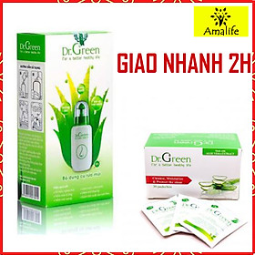 Combo Bình rửa mũi Dr.green + 40 gói muối nha đam