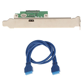 Motherboard 19 Pin Header to USB 3.0 Type C Adapter Converter Bracket Card