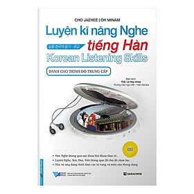 Sách - Luyện Kĩ Năng Nghe Tiếng Hàn - Dành Cho Trình Độ Trung Cấp