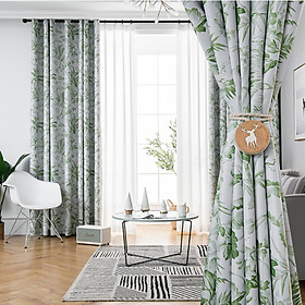 Mua Rèm treo cửa hoa nhiệt đới nhiều kích thước (vải dày đẹp)
