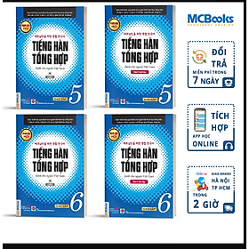 [Download Sách] Combo 4 Cuốn Tiếng Hàn Tổng Hợp Cao Cấp 5 và 6 Bản Đen Trắng - Học Kèm App Và Khóa Học Online.Tặng Bút và sổ tay MHBooks