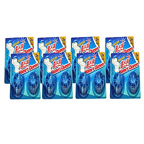 HÀNG CAO CẤP - Bộ 8 Vỉ (16 viên) - Dùng lâu tan, nước màu xanh đẹp. Tự động vệ sinh, khử mùi hôi, làm sạch bồn cầu Homes Queen Hàn Quốc - 1 viên dùng được cả tháng