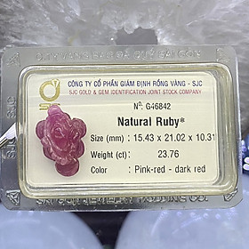 Thiềm Thừ Đá Ruby Kiểm Định Tự Nhiên Phong Thuỷ