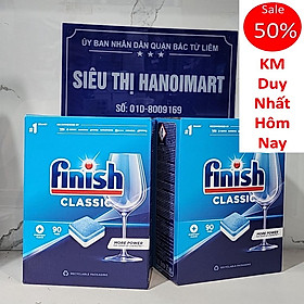 Combo 2 hộp 90 viên rửa bát Finish Classic Dishwasher Tablets (2x90viên)