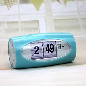 Đồng hồ báo thức để bàn lật số Flip Clock retro phong cách cổ điển cơ học