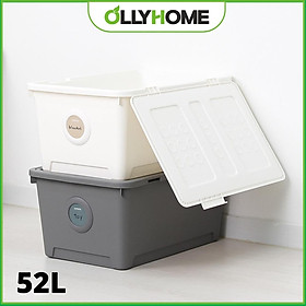 Mua Combo 2 Thùng Đựng Đồ 52L Thùng Nhựa Đựng Đồ Đa Năng Có Nắp 2 Màu Phong Cách Hàn Quốc ST23