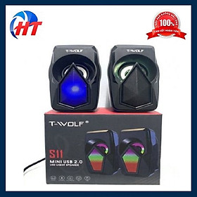 Hình ảnh LOA VI TÍNH 2.0 T-WOLF S11 - LED TỰ ĐỔI MÀU , ÂM THANH SỐNG ĐỘNG - HT -HÀNG CHÍNH HÃNG