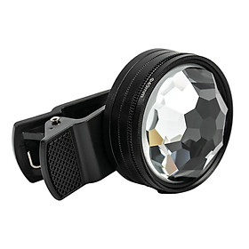 49mm Camera Lens Filter Optical Glass Kaleidoscope Prism for Photography Camera Phone Accessories