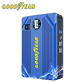 Bộ kích bình ắc quy kiêm bơm lốp và sạc dự phòng dung lượng 10400mAh dùng cho ô tô thương hiệu Mỹ cao cấp Goodyear GY-5282 - Hàng Nhập Khẩu