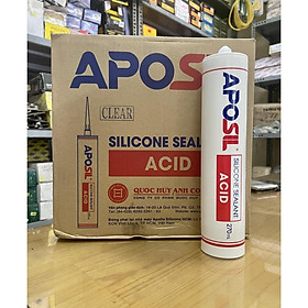 25 chai keo silicone Trong 270ml APOSIL acid